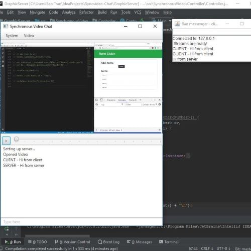 Messenger With Synchronous Video Player